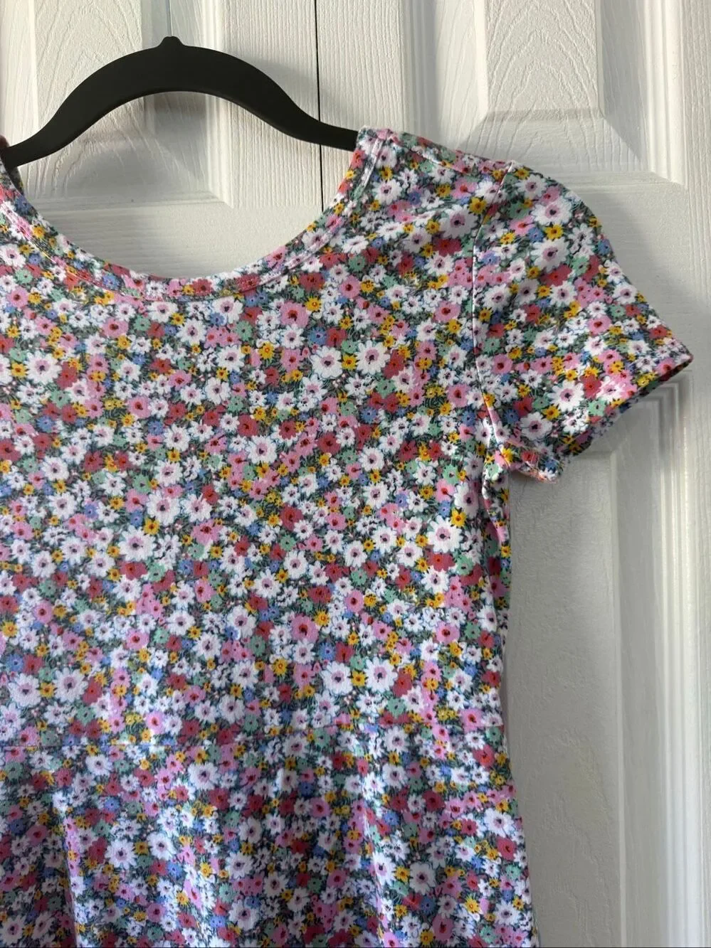 Gap 8 Girls Floral Short Sleeve Skater Dress
